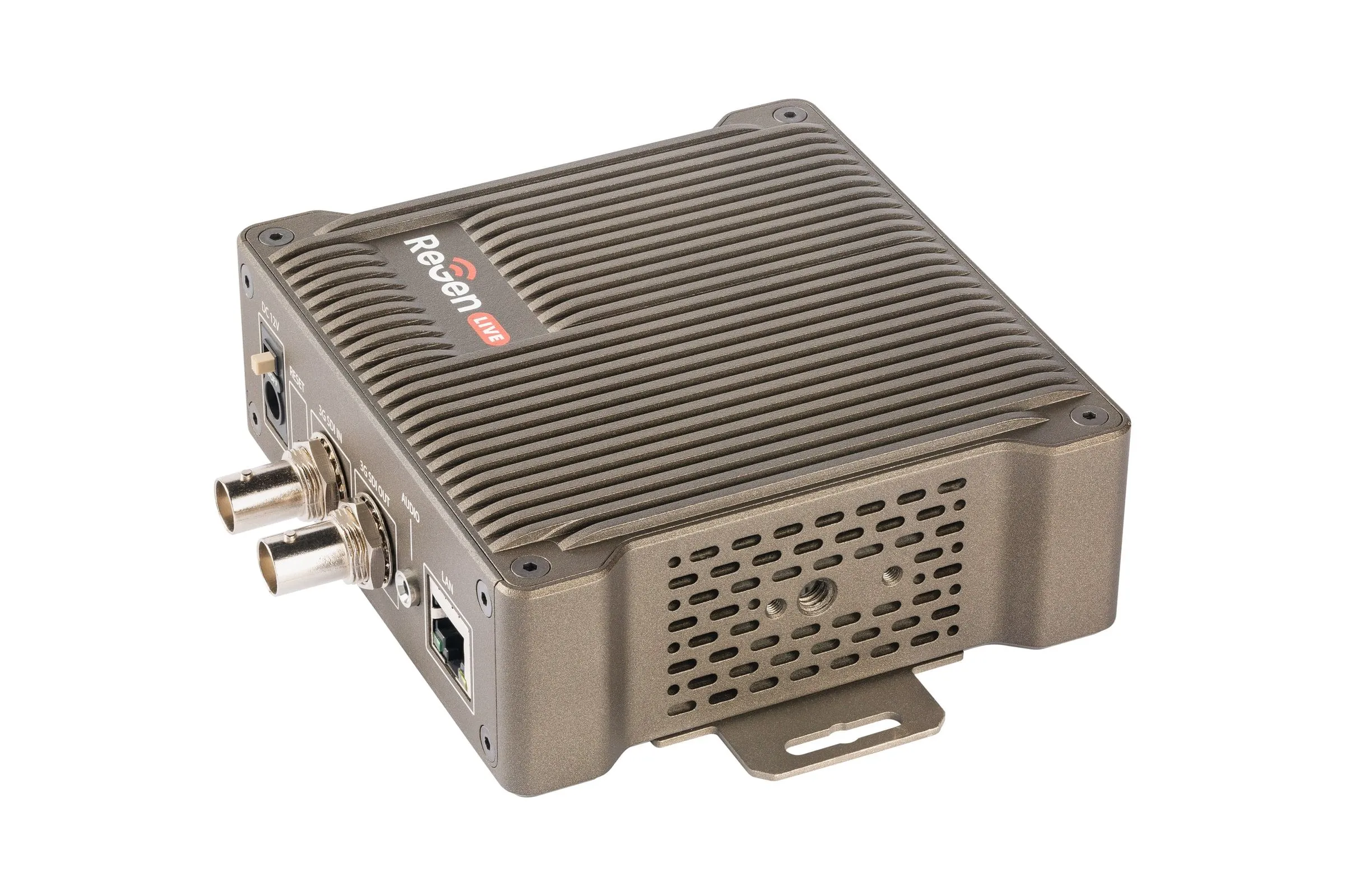ReGen LIVE 3G SDI encoder — angled view with cable connections
