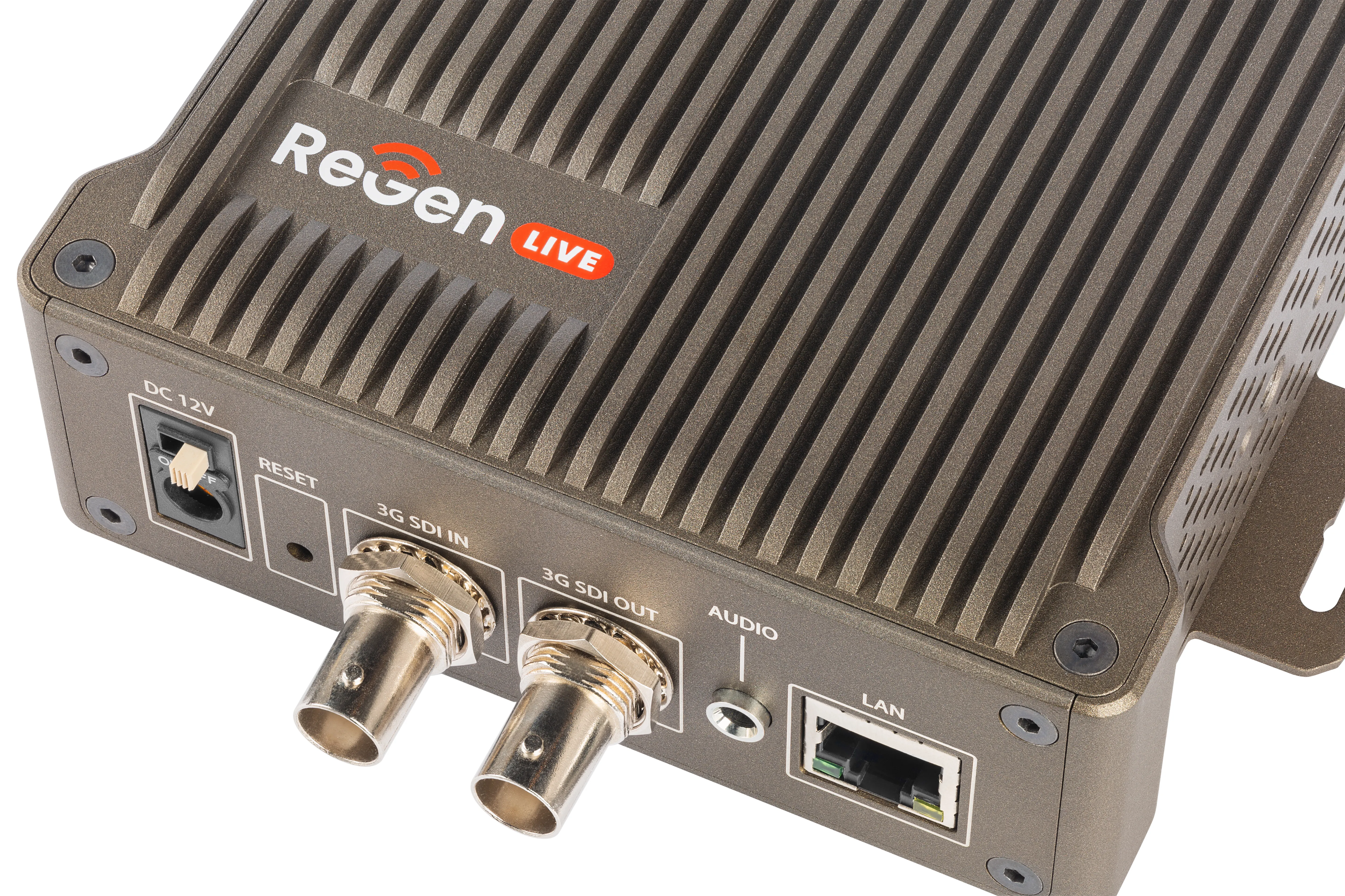 ReGen LIVE 3G SDI encoder — bottom view with mounting threads