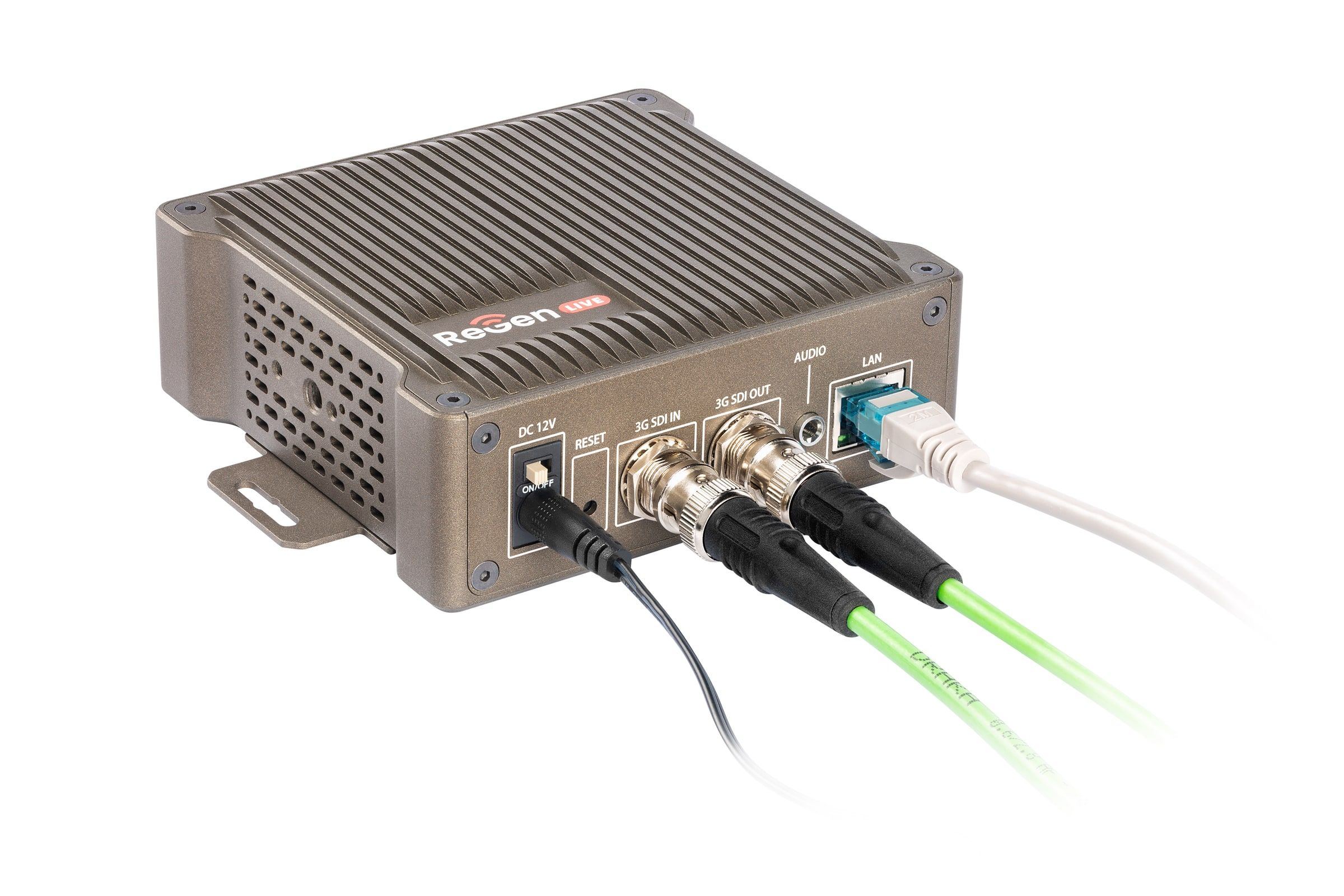 ReGen LIVE 3G SDI encoder — with included rack-shelf mount