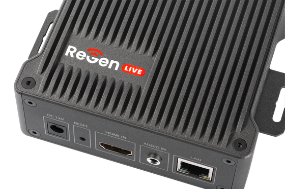 Close-up of RemoteGenius Live device ports