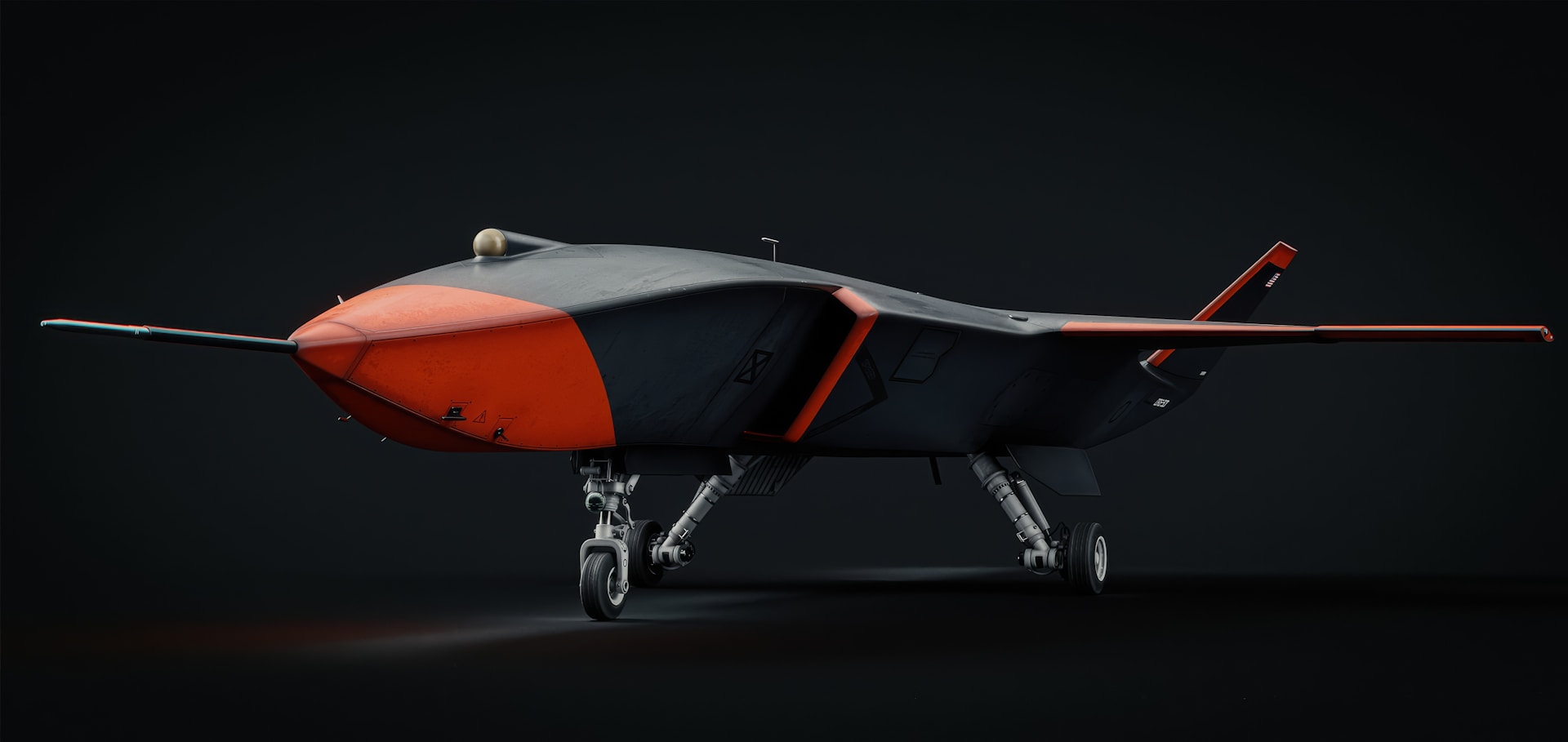 FPV drone operating in a field environment